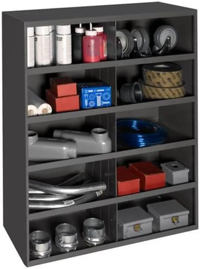 Alt view image 2 of 4 - DURHAM MFG 397-95 Prime Cold Rolled Steel Pigeonhole Bin Unit , 12 in D x 42 in