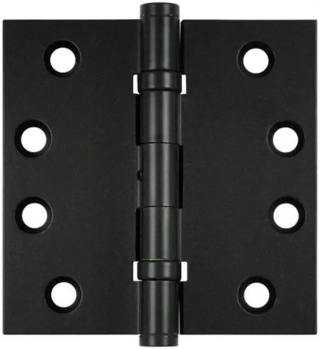 Main image of Deltana DSB4NB19 4 x 4 in. Square Ball Bearings Hinges, Black - Solid