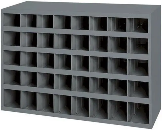 Alt view image 2 of 6 - DURHAM MFG 349-95 Prime Cold Rolled Steel Pigeonhole Bin Unit , 8 1/2 in D x