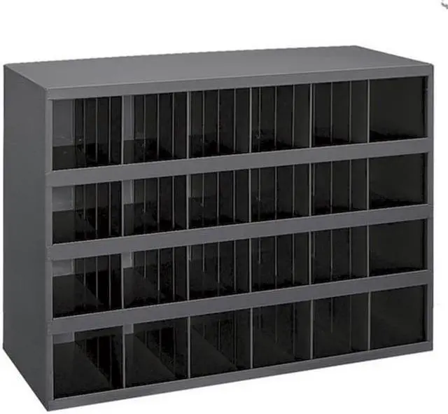 Alt view image 3 of 8 - DURHAM MFG 356-95 Prime Cold Rolled Steel Pigeonhole Bin Unit , 12 in D x 23