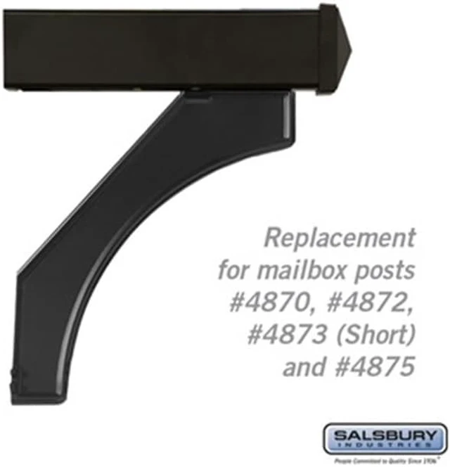Main image of SalsburyIndustries 4877BLK Replacement Arm Kit For Deluxe Post 1 Mailbox - Black