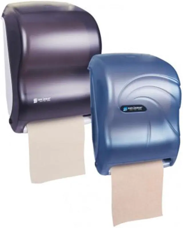 Alt view image 2 of 4 - San Jamar Tear-N-Dry Touchless Roll Towel Dispenser 16 3/4 x 10 x 12 1/2 Silver