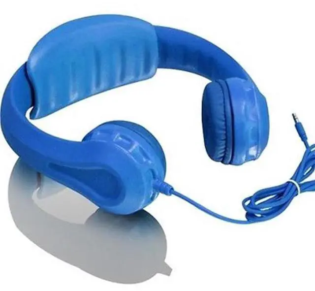 Alt view image 10 of 20 - Aluratek AKH01FB Volume-Limiting Wired Foam Headphones - Blue
