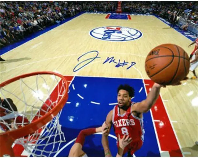 Main image of Athlon CTBL-017524 Jahlil Okafor Signed Philadelphia 76ers Photo No.8 - Horizontal Dunk - 8 x 10