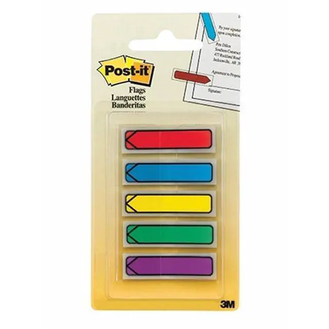 Alt view image 3 of 13 - 3M MMM684ARR1 Post It Flags .47X1.7 Asst Colors- 20 Flgs