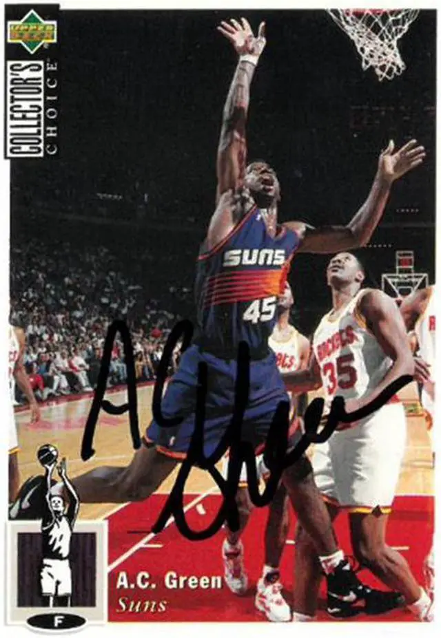 Alt view image 2 of 2 - AC Green signed Phoenix Suns 1994-95 Upper Deck Collector's Choice Basketball Trading Card #145