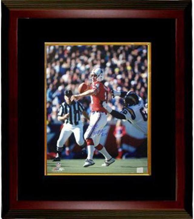 Steve Grogan signed New England Patriots 16X20 Photo Custom Framed 