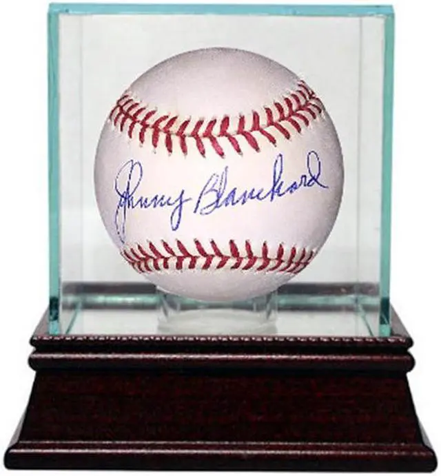 Alt view image 2 of 2 - Johnny Blanchard signed Official American League Baseball w/ Glass Case (New York Yankees) (deceased)