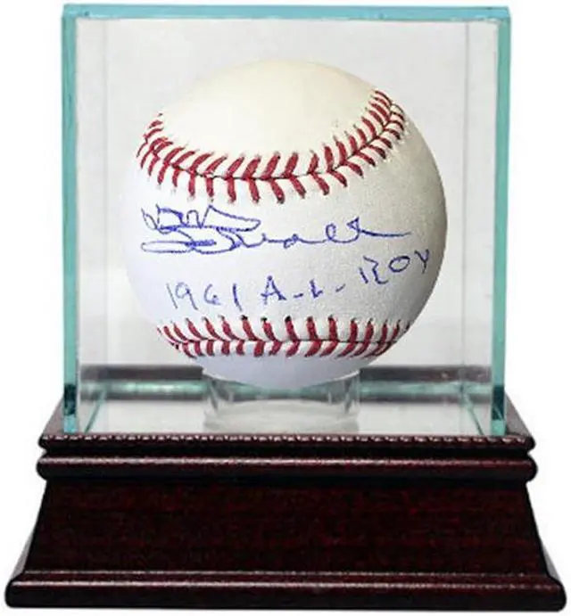Alt view image 2 of 2 - Don Schwall signed Official Major League Baseball w/ Glass Case 1961 AL ROY (Boston Red Sox/Pirates)