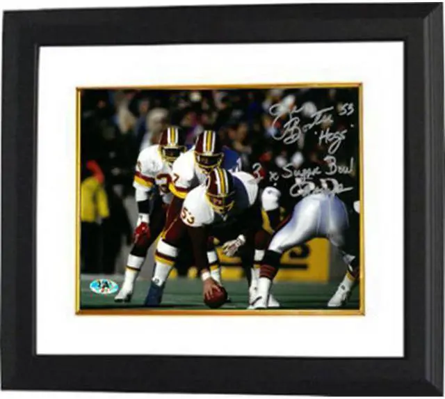 Main image of Athlon CTBL-BW17306 Jeff Bostic Signed Washington Redksins 8 x 10 Photo Custom Framed Dual No.53 HOGS & 3X SB Champs