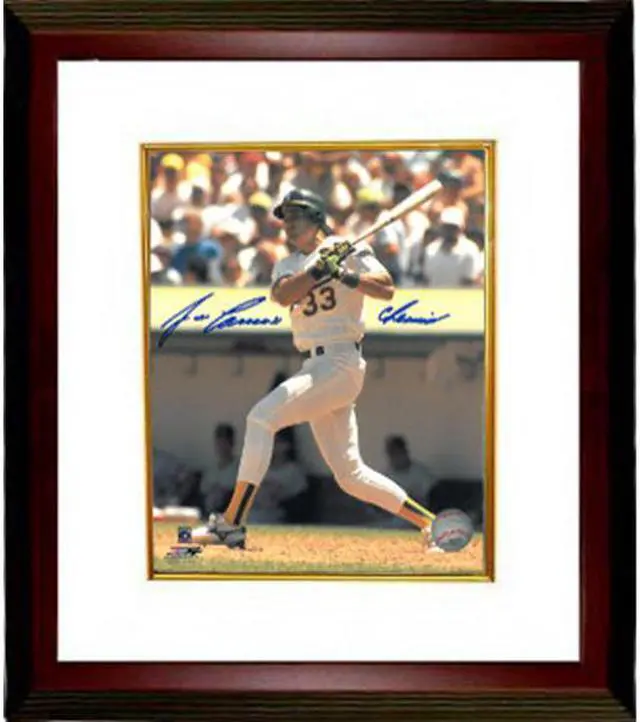 Main image of Jose Canseco signed Oakland A's 8x10 Photo Custom Framed Chemist