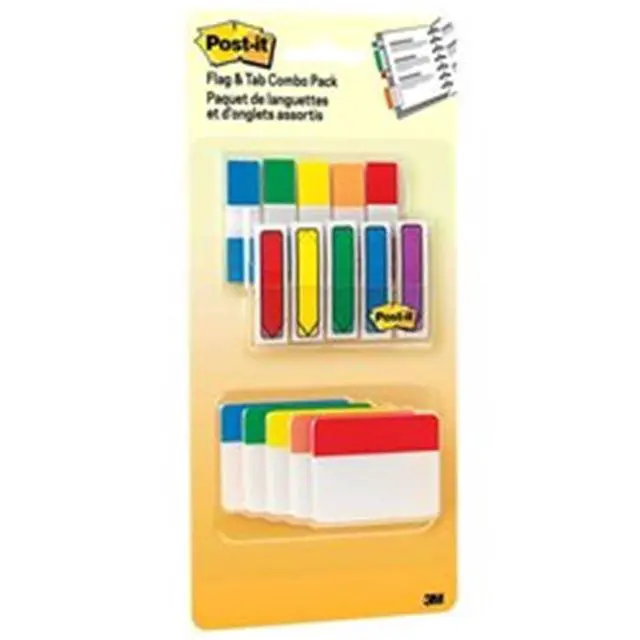 Alt view image 2 of 17 - Post-It Flags and Tabs Combo Pack, Assorted Primary Colors, 230/Pack 686XLP