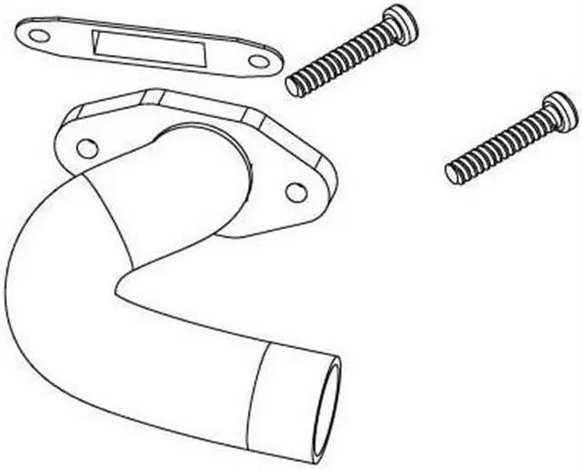 Alt view image 2 of 2 - Redcat Racing Part BS903-054-A Exhaust Manifold for BS908T Caldera 3.0