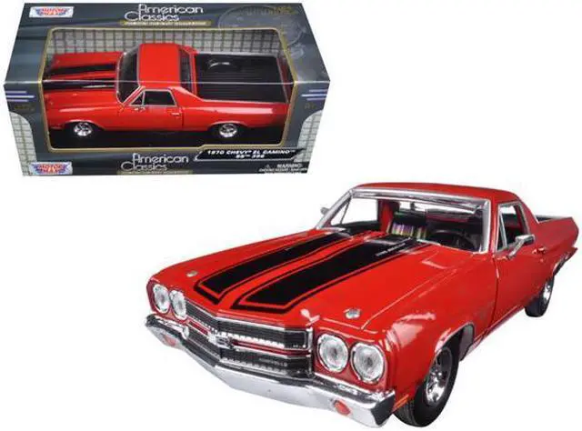 Main image of Motormax 79347RD 1970 Chevrolet El Camino SS 396 Diecast Model Car for Scale 1-24, Red