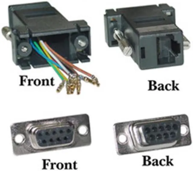 Alt view image 4 of 5 - Cable Wholesale DB25 Male / RJ45 Modular Adapter, Color Gray