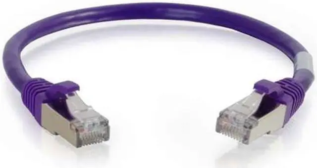 Alt view image 3 of 8 - C2G 00909 Cat6 Cable - Snagless Shielded Ethernet Network Patch Cable, Purple (15 Feet, 4.57 Meters)