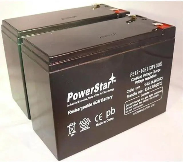 Alt view image 6 of 6 - 2 Pack - 12V 10AH Replaces HE12V127 HGL1012 LCRB1210P NEUTON CE5 POWPS12100