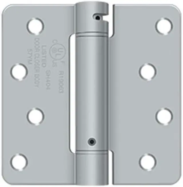 Main image of Deltana DSH4R426D 4 x 4 x 0.25 in. Spring Hinge, Brushed Chrome