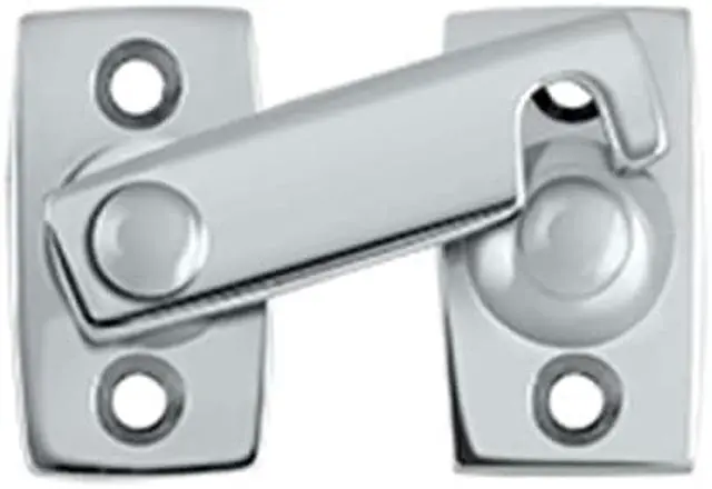 Main image of Deltana SB3178U26 0.87 in. Shutter Bar - Door Latch, Bright Chrome - Solid Brass