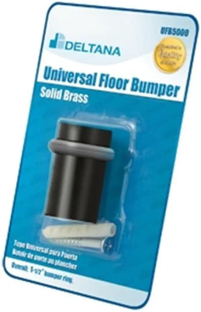 Main image of Deltana UFB5000BP10B 2 in. Universal Floor Bumper Blister Pack, Oil Rubbed Bronze - Solid Brass