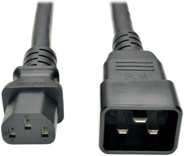 Main image of Tripp Lite P032-003 Heavy-Duty Power Cord for PDU 15A 12 AWG IEC-320-C13 to IEC-320-C20 - 3 ft.