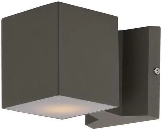 Main image of Maxim 86107ABZ 4 x 4 in. Lightray LED 2-Light Wall Sconce, Architectural Bronze