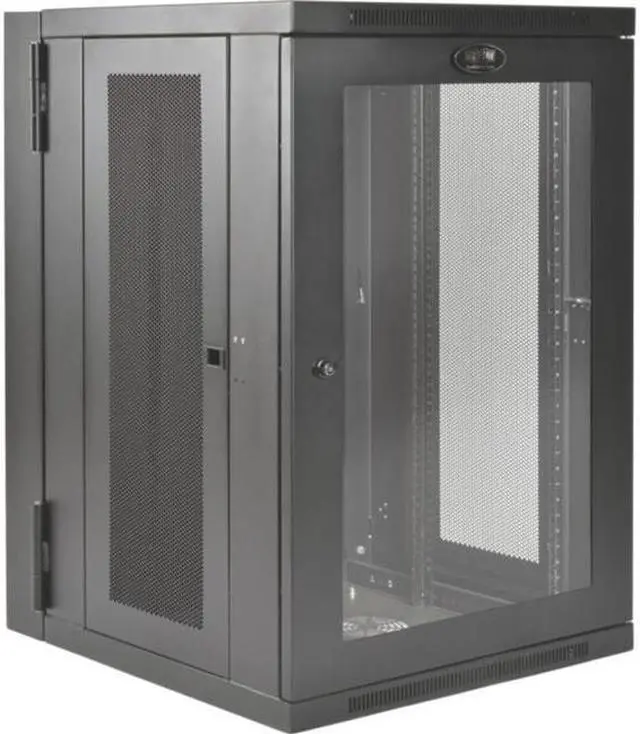 Main image of Tripp Lite SRW18USDPG 18U Wall Mount Rack Enclosure Cabinet Hinged Deep Acryllic Window