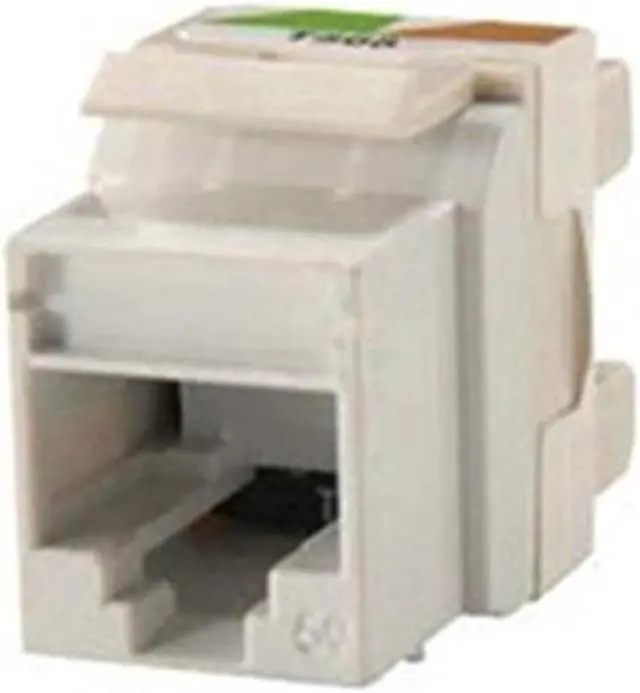 Alt view image 2 of 2 - Hubbell SFLCSBW LC Duplex Standard Keystone Adapter Zirconia