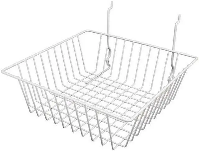 Main image of Econoco BSK13-W 12 x 12 x 4 in. Small Basket, White