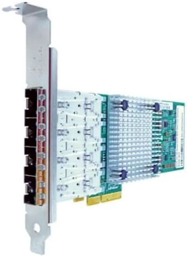Alt view image 5 of 9 - Axiom Pcie X4 1Gbs Quad Port Fiber Network Adapter