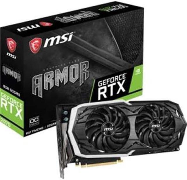 MSI G2070AR8C GeForce RTX 2070 Armor Overclocked Graphics Card