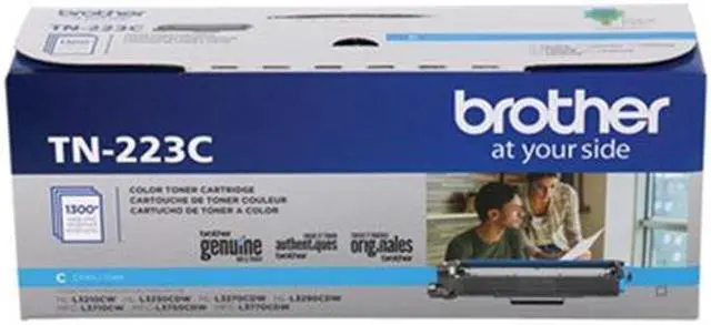 Alt view image 3 of 20 - Brother International - TN223C - Brother Genuine TN-223C Standard Yield Cyan Toner Cartridge - Laser - Standard Yield -