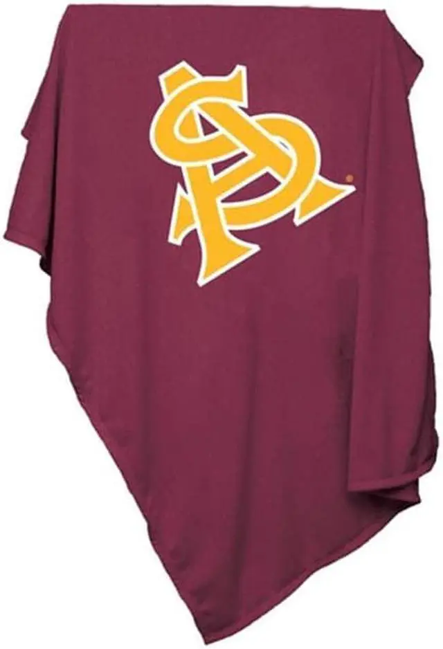 Main image of Logo Brands 107-74 Arizona State Sweatshirt Blanket