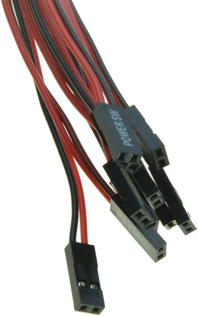 Alt view image 5 of 5 - 2pcs Power supply cable with ON / OFF button switch for Desktop replacement on off switch reset computer