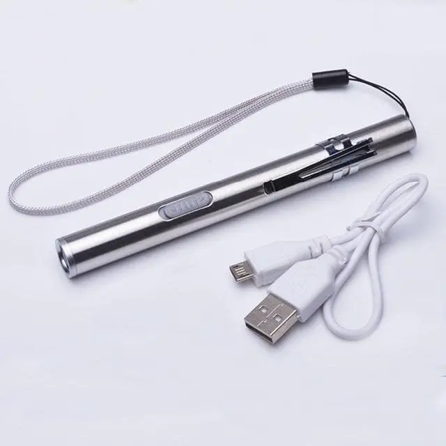 Main image of Universal Aluminum alloy Pocket Mini USB Gadgets Rechargeable Light Flashlight Medical Home Outdoor Ultra Bright LED Long Shots