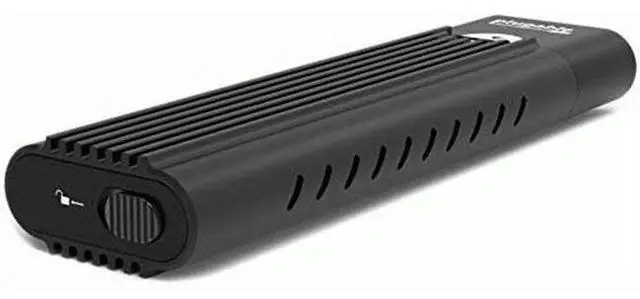 Alt view image 8 of 20 - Plugable USB C to M.2 NVMe Tool-free Driverless Enclosure, USB C and Thunderbolt 3, Up to USB 3.1 Gen 2 Speeds (10Gbps). Includes USB-C and USB 3.0 Cables (Supports M.2 NVMe SSDs 2280 2260 2242)
