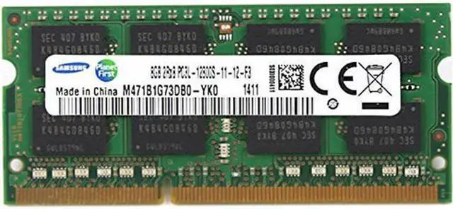 Alt view image 6 of 9 - M471B1G73DB0-YK0 Samsung 8GB DDR3 PC3L-12800S Laptop Sodimm Memory RAM