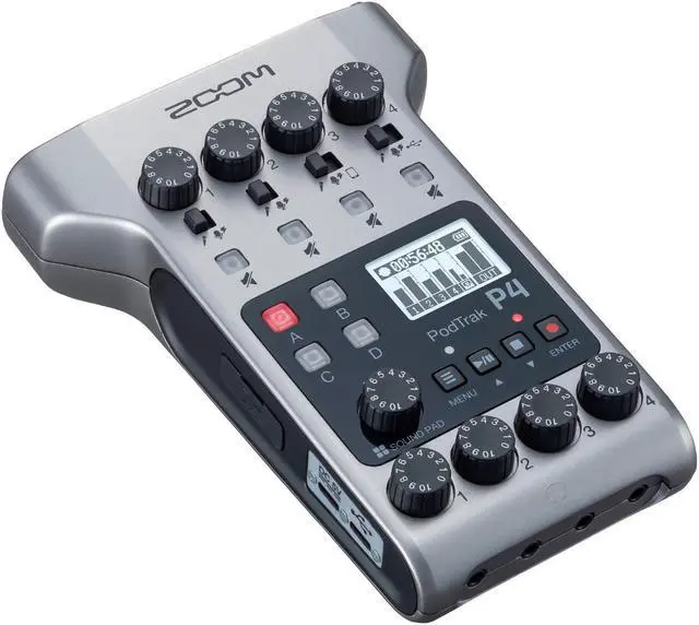 Alt view image 13 of 20 - Zoom PodTrak P4 Portable Multitrack Podcast Recorder