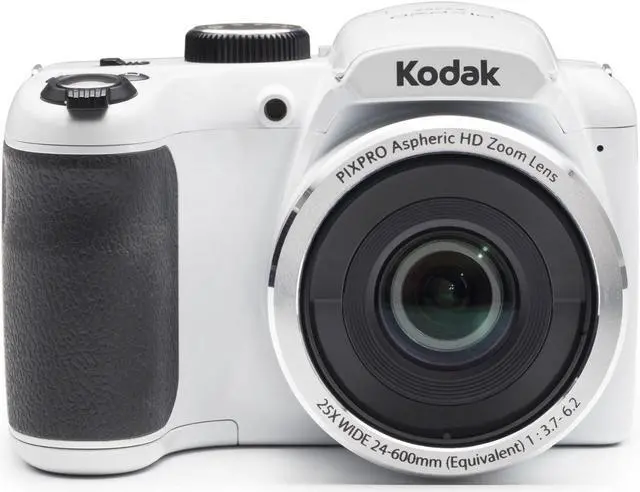 Alt view image 2 of 8 - Kodak PIXPRO AZ252 16MP Digital Camera (White) with 16GB SD Card and Case Bundle