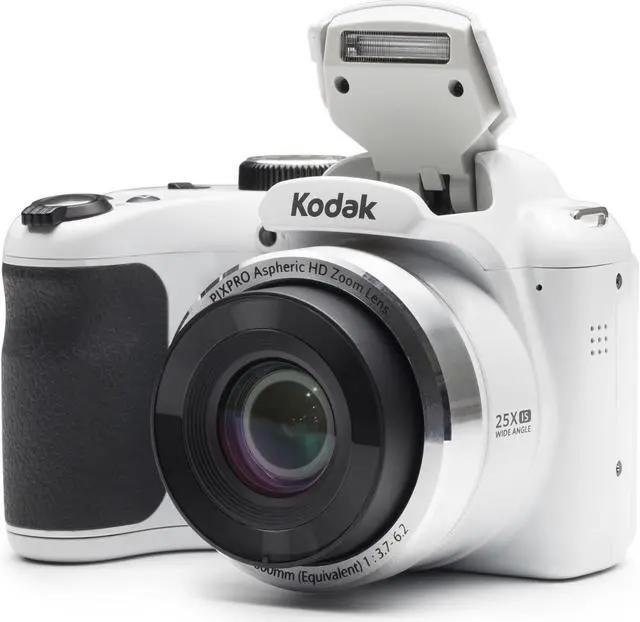 Alt view image 5 of 8 - Kodak PIXPRO AZ252 16MP Digital Camera (White) with 16GB SD Card and Case Bundle