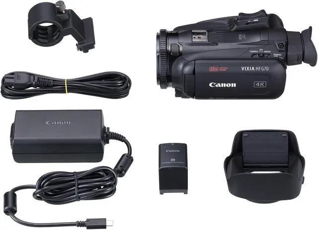 Alt view image 12 of 18 - Canon VIXIA HF G70 Professional Camcorder