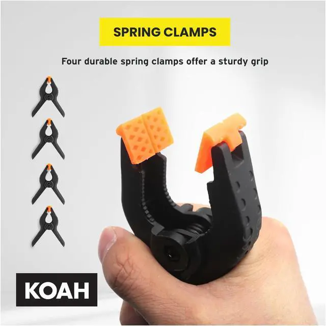 Alt view image 2 of 7 - Koah Backdrop Background Screen with Clamps