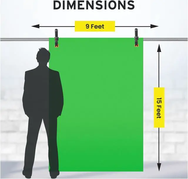 Alt view image 4 of 7 - Koah Backdrop Background Screen with Clamps