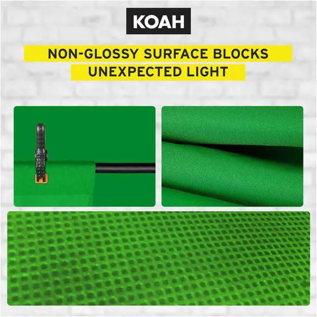 Alt view image 3 of 7 - Koah Backdrop Background Screen with Clamps