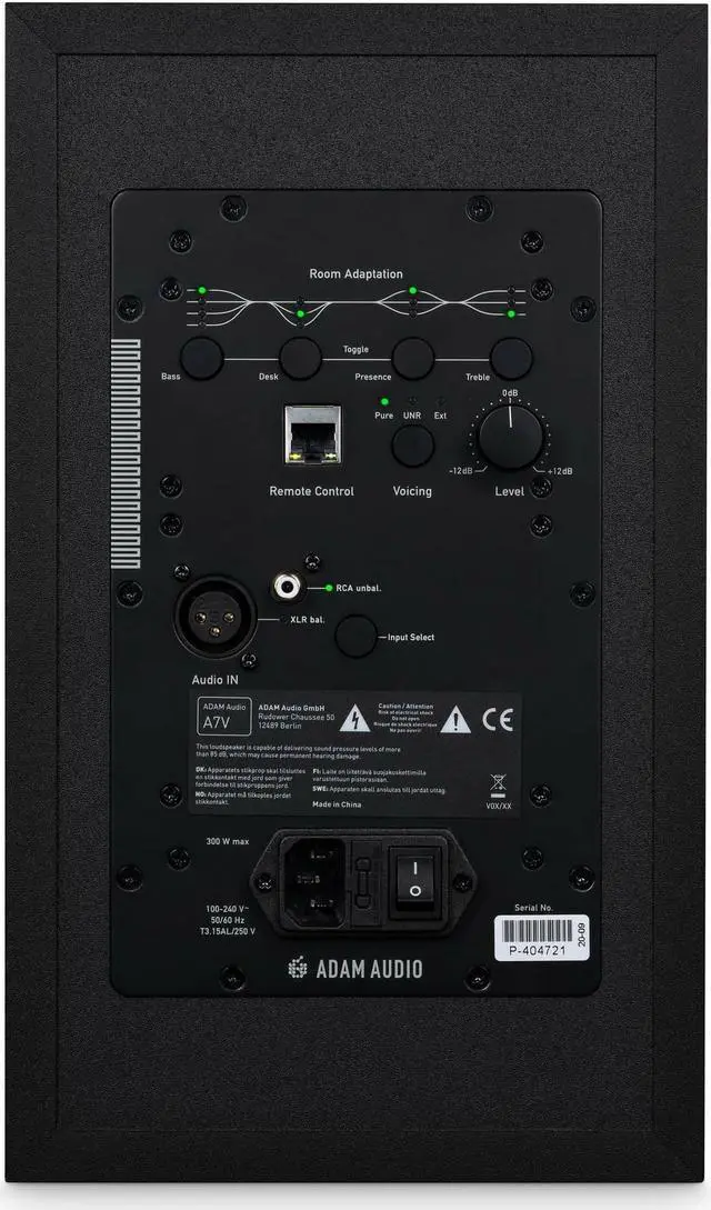 Alt view image 4 of 7 - Adam Audio A7V Powered Two-Way Studio Monitor (2-Pack) Bundle