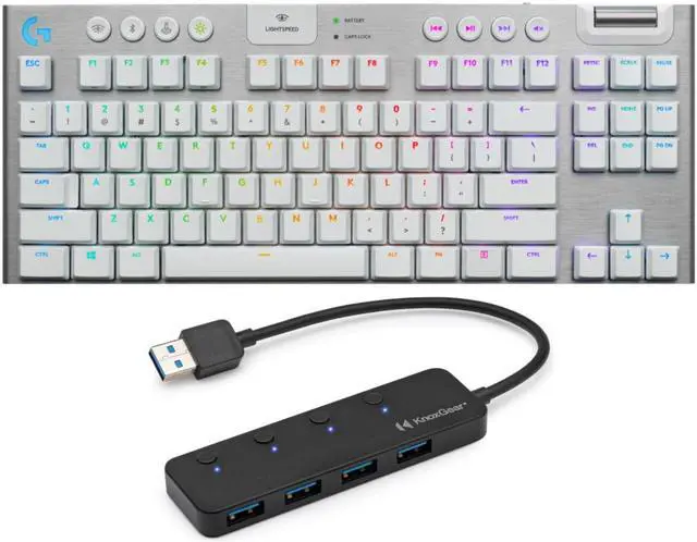 Main image of Logitech G915 TKL Tenkeyless Wireless RGB Mechanical Gaming Keyboard and USB Hub