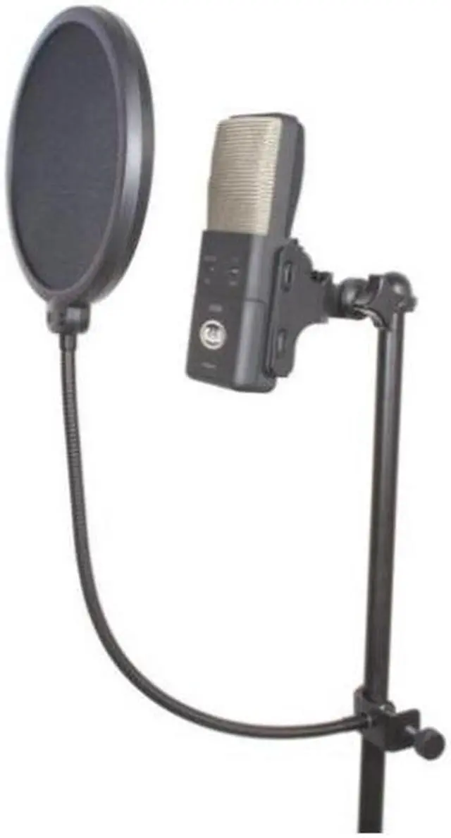 Alt view image 2 of 3 - CAD Audio Acousti-Shield VoxPop 6-Inch Microphone Pop Filter on 14-In Gooseneck