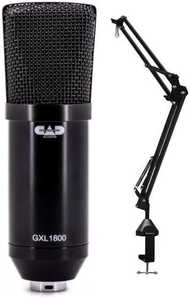 Main image of CAD GXL1800 Condenser Microphone Bundle with Knox Gear Desktop Boom Arm Microphone Stand