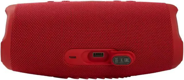 Alt view image 11 of 18 - JBL Charge 5 Portable Waterproof Bluetooth Speaker with Powerbank (Red)