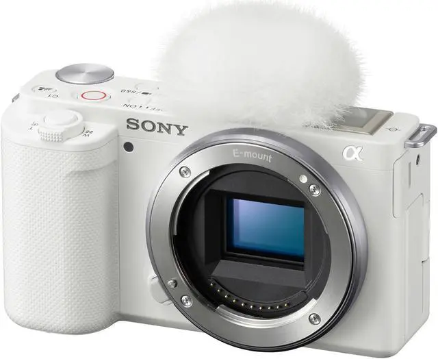 Alt view image 7 of 19 - Sony Alpha ZV-E10 - APS-C Interchangeable Lens Mirrorless Vlog Camera - White